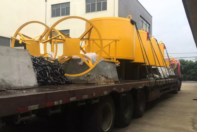 Diameter 3m Marine mooring buoy steel marine buoy