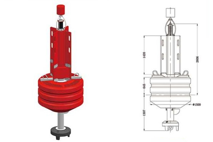 1500mm diameter Rotationally Moulded Polyethylene Buoy
