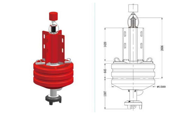1500mm Diameter Polyethylene Lateral Buoy