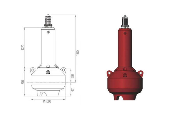 LLDPE Shallow Water Buoy