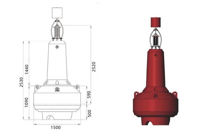 1.5m Diameter Hard Plastic Buoy