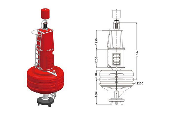 2.2m Diameter Lighthouse Buoy