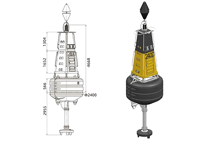 Customized Cardinal Buoys for Marine Applications